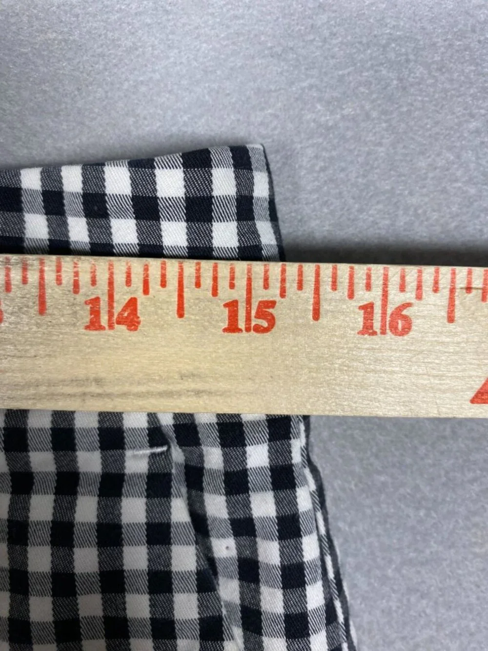 Ann Taylor Womens 2 Black White Gingham Cotton Spandex Shorts Pockets Summer - Picture 6 of 7